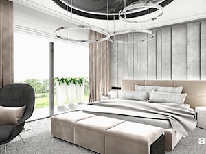 IT IS LIKE OXYGEN | II | Wnętrza domu - Średnia z biurkiem sypialnia z balkonem / tarasem, styl nowoczesny - zdjęcie od ARTDESIGN architektura wnętrz