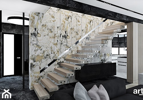 eleganckie schody w domu - zdjęcie od ARTDESIGN architektura wnętrz