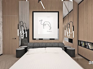 BIRD'S EYE VIEW | II | Wnętrza domu - Średnia szara sypialnia, styl nowoczesny - zdjęcie od ARTDESIGN architektura wnętrz