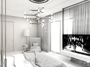 MAKE IT HAPPEN | II | Wnętrza domu - Średnia szara sypialnia, styl minimalistyczny - zdjęcie od ARTDESIGN architektura wnętrz