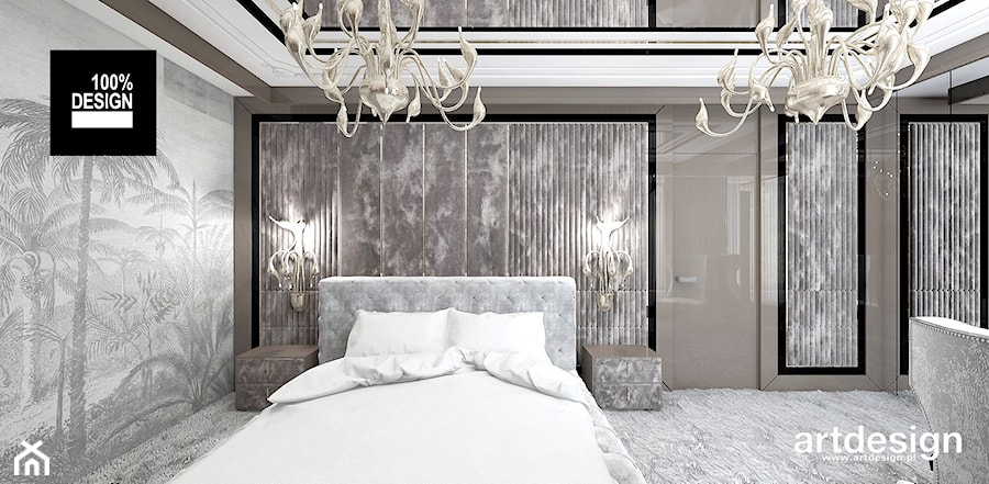 SOTTO VOCE | II | Wnętrza domu - Średnia brązowa sypialnia, styl nowoczesny - zdjęcie od ARTDESIGN architektura wnętrz