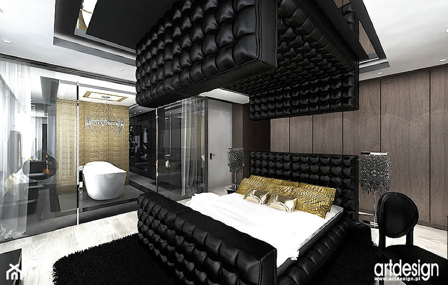 luksusowe wnętrze sypialni - projekty - zdjęcie od ARTDESIGN architektura wnętrz