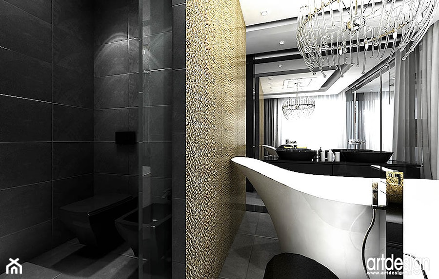 luksusowa łazienka - projekt - zdjęcie od ARTDESIGN architektura wnętrz