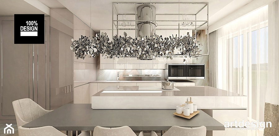 elegancka kuchnia w apartamencie - zdjęcie od ARTDESIGN architektura wnętrz