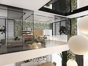 COME RAIN OR SHINE | I | Wnętrza domu - Duże z sofą szare biuro, styl nowoczesny - zdjęcie od ARTDESIGN architektura wnętrz