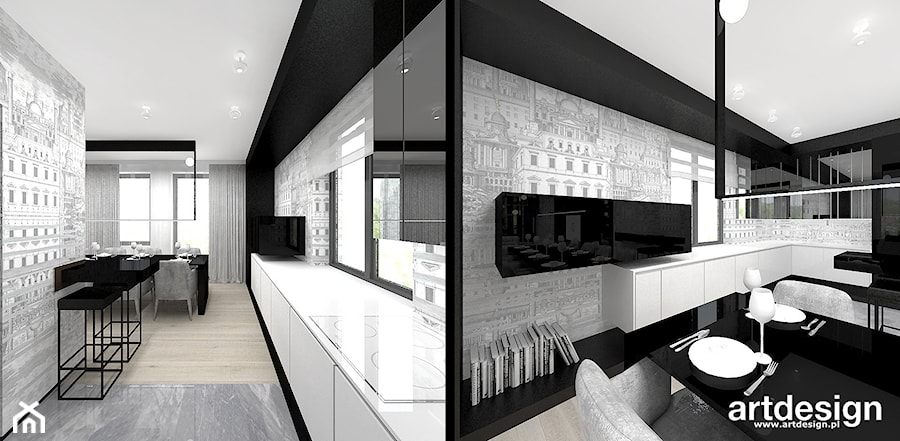READ BETWEEN THE LINES | I | Wnętrza apartamentu - Kuchnia, styl nowoczesny - zdjęcie od ARTDESIGN architektura wnętrz