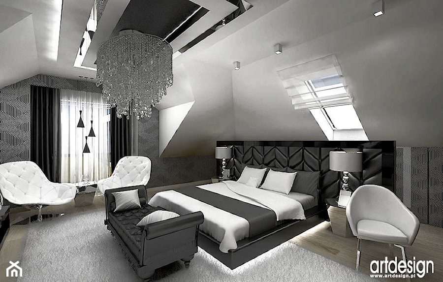projektowanie wnetrza sypialni - zdjęcie od ARTDESIGN architektura wnętrz