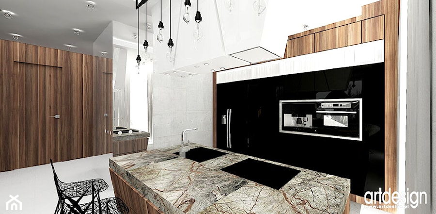 kuchnia w mieszkaniu - zdjęcie od ARTDESIGN architektura wnętrz
