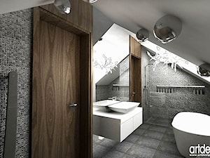 projekt łazienki na poddaszu - zdjęcie od ARTDESIGN architektura wnętrz