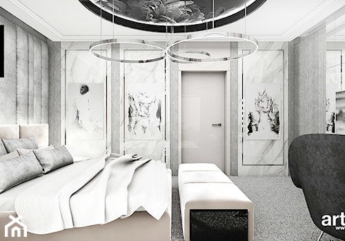 IT IS LIKE OXYGEN | II | Wnętrza domu - Średnia szara z biurkiem sypialnia, styl nowoczesny - zdjęcie od ARTDESIGN architektura wnętrz