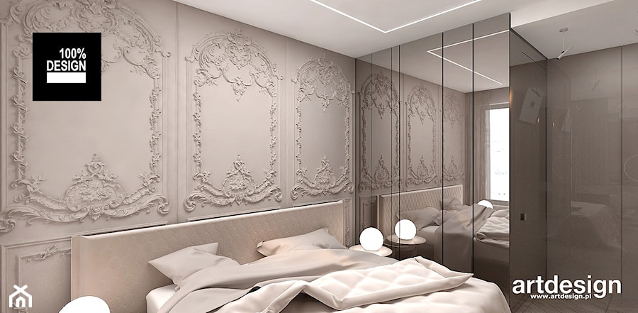 elegancka sypialnia - zdjęcie od ARTDESIGN architektura wnętrz