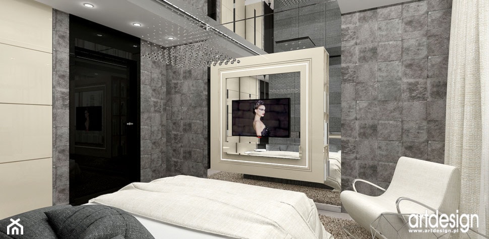 sypialnia - nowoczesne wnętrza - zdjęcie od ARTDESIGN architektura wnętrz - Homebook