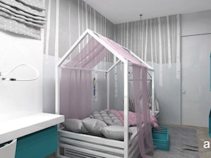 LIKE A DUCK TO WATER | II | Wnętrza domu - Mały czarny szary pokój dziecka dla dziecka dla nastolatka dla dziewczynki, styl nowoczesny - zdjęcie od ARTDESIGN architektura wnętrz