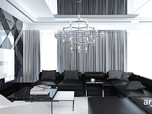 projekt salonu w stylu nowoczesnym - zdjęcie od ARTDESIGN architektura wnętrz