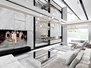 SOTTO VOCE | I | Wnętrza domu - Średni szary salon, styl nowoczesny - zdjęcie od ARTDESIGN architektura wnętrz