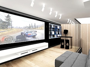 Salon telewizyjny - wnętrza - zdjęcie od ARTDESIGN architektura wnętrz