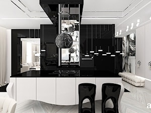 SHOW-OFF | Wnętrza apartamentu - Duża kuchnia, styl nowoczesny - zdjęcie od ARTDESIGN architektura wnętrz
