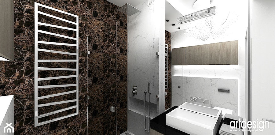 projekty małej łazienki - zdjęcie od ARTDESIGN architektura wnętrz