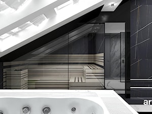 łazienka z sauną i jacuzzi - zdjęcie od ARTDESIGN architektura wnętrz