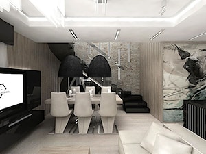 jadalnia w przestrzeni domu - zdjęcie od ARTDESIGN architektura wnętrz