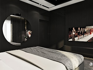 aranżacja sypialni w ciemnych kolorach - zdjęcie od ARTDESIGN architektura wnętrz