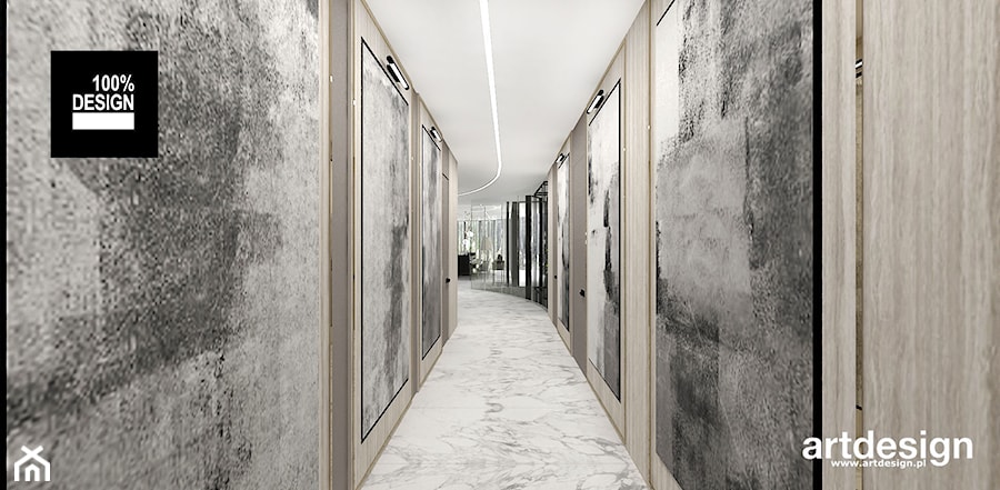 nowoczesna aranżacja korytarza - zdjęcie od ARTDESIGN architektura wnętrz