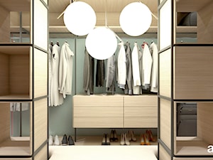 OVER THE MOON | III | Wnętrza domu - Średnia otwarta garderoba przy sypialni, styl nowoczesny - zdjęcie od ARTDESIGN architektura wnętrz