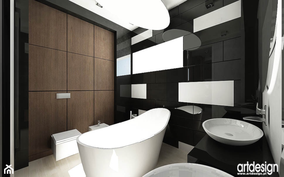 projekty nowoczesnej łazienki - zdjęcie od ARTDESIGN architektura wnętrz - Homebook