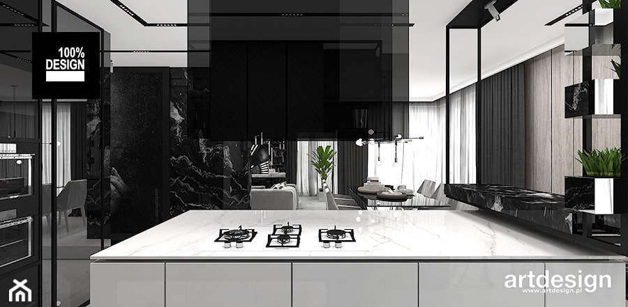 minimalistyczna kuchnia - zdjęcie od ARTDESIGN architektura wnętrz