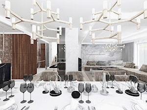 ANTHOLOGY 08 | Wnętrze domu - Duża szara jadalnia jako osobne pomieszczenie, styl nowoczesny - zdjęcie od ARTDESIGN architektura wnętrz