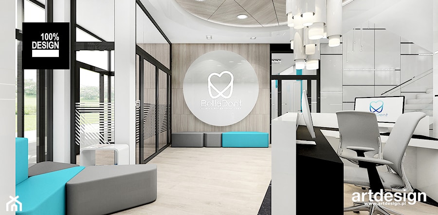 wnętrze kliniki stomatologicznej - zdjęcie od ARTDESIGN architektura wnętrz