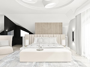 jasna aranżacja sypialni - zdjęcie od ARTDESIGN architektura wnętrz