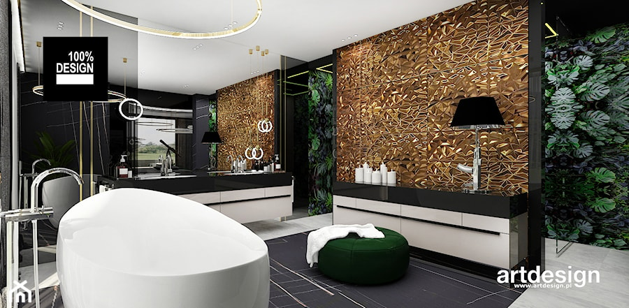 Luksusowa designerska łazienka, a właściwie salon kąpielowy - zdjęcie od ARTDESIGN architektura wnętrz