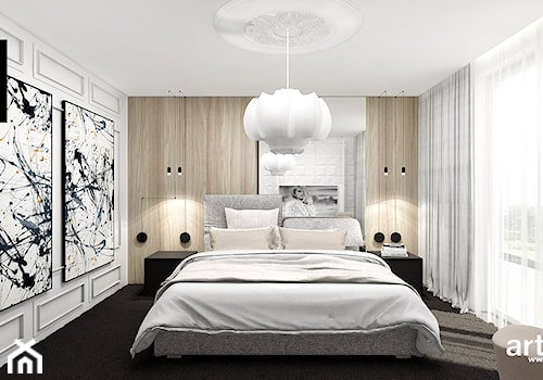 PERFECT MATCH | II | Wnętrza domu - Mała biała sypialnia, styl nowoczesny - zdjęcie od ARTDESIGN architektura wnętrz