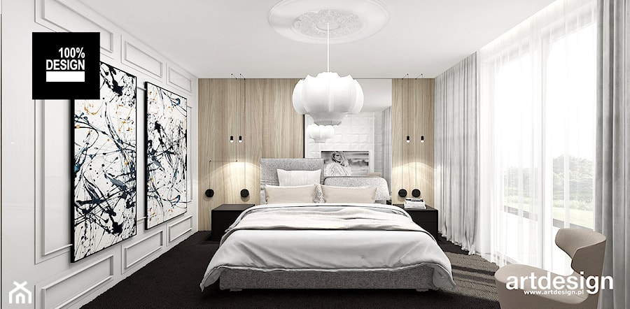 PERFECT MATCH | II | Wnętrza domu - Mała biała sypialnia, styl nowoczesny - zdjęcie od ARTDESIGN architektura wnętrz