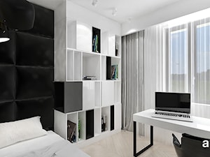kontrastowe wnętrze biało-czarne - zdjęcie od ARTDESIGN architektura wnętrz