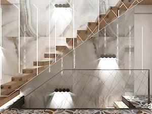 OVER THE MOON | III | Wnętrza domu - Duży szary hol / przedpokój, styl nowoczesny - zdjęcie od ARTDESIGN architektura wnętrz