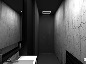 READ BETWEEN THE LINES | II | Wnętrza apartamentu - Średnia na poddaszu bez okna łazienka, styl nowoczesny - zdjęcie od ARTDESIGN architektura wnętrz