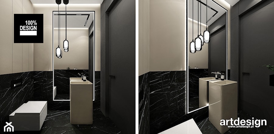 projekt toalety - zdjęcie od ARTDESIGN architektura wnętrz