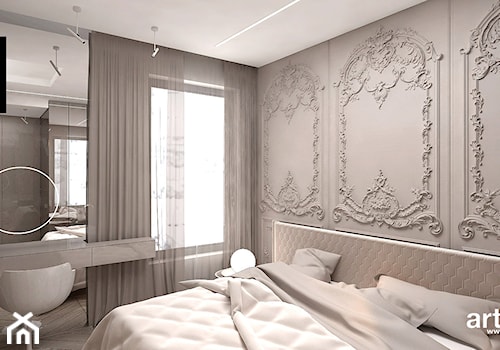 klasyka i nowoczesność w sypialni - zdjęcie od ARTDESIGN architektura wnętrz