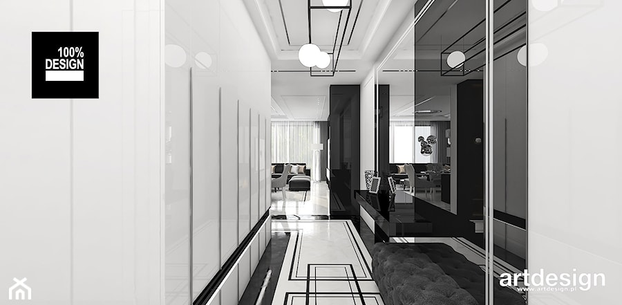 COUNT TO THREE | Wnętrza apartamentu - Hol / przedpokój, styl nowoczesny - zdjęcie od ARTDESIGN architektura wnętrz