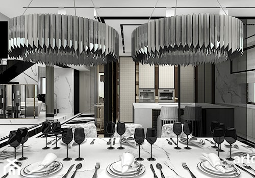 luksusowa aranżacja jadalni - zdjęcie od ARTDESIGN architektura wnętrz