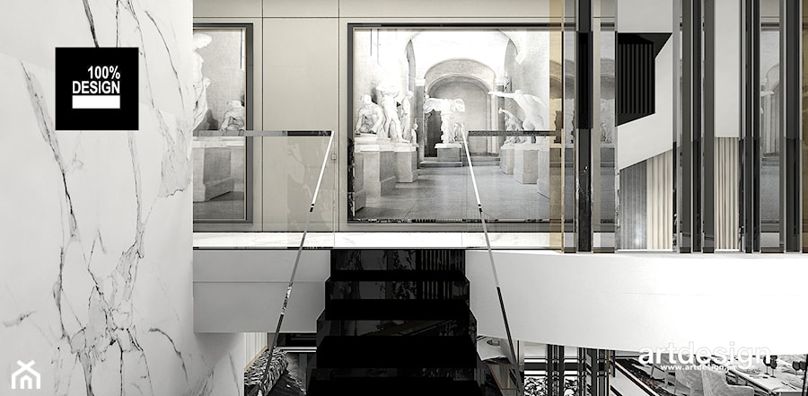 projekt schodów i antresoli - zdjęcie od ARTDESIGN architektura wnętrz