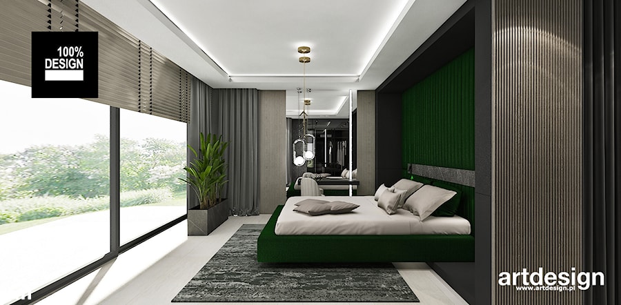 Nowoczesna aranżacja sypialni - zdjęcie od ARTDESIGN architektura wnętrz
