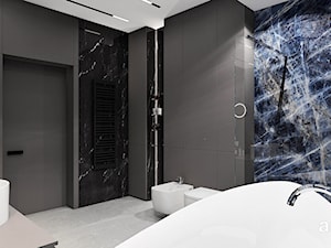 Szaro-niebieska łazienka - zdjęcie od ARTDESIGN architektura wnętrz