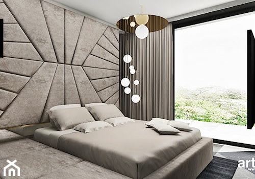 beżowa aranżacja sypialni - zdjęcie od ARTDESIGN architektura wnętrz