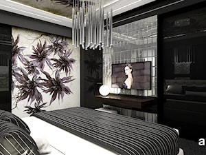 LISTEN TO MY HEARTBEAT | II | Wnętrza domu - Średnia czarna sypialnia, styl nowoczesny - zdjęcie od ARTDESIGN architektura wnętrz