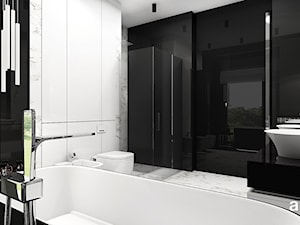 LISTEN TO MY HEARTBEAT | II | Wnętrza domu - Duża z dwoma umywalkami z punktowym oświetleniem łazienka, styl nowoczesny - zdjęcie od ARTDESIGN architektura wnętrz