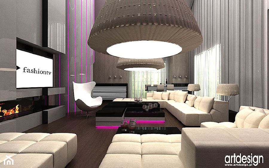 luksusowy salon z rezydencją - zdjęcie od ARTDESIGN architektura wnętrz