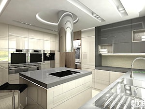 wyspa w kuchni - funkcjonalne rozwiązania - projekty - zdjęcie od ARTDESIGN architektura wnętrz